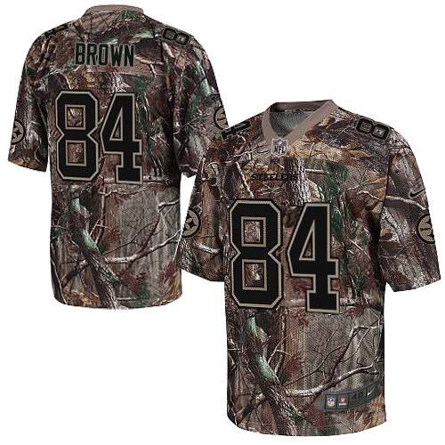 Men's Elite Antonio Brown Nike Jersey Camo - #84 Realtree NFL Pittsburgh Steelers